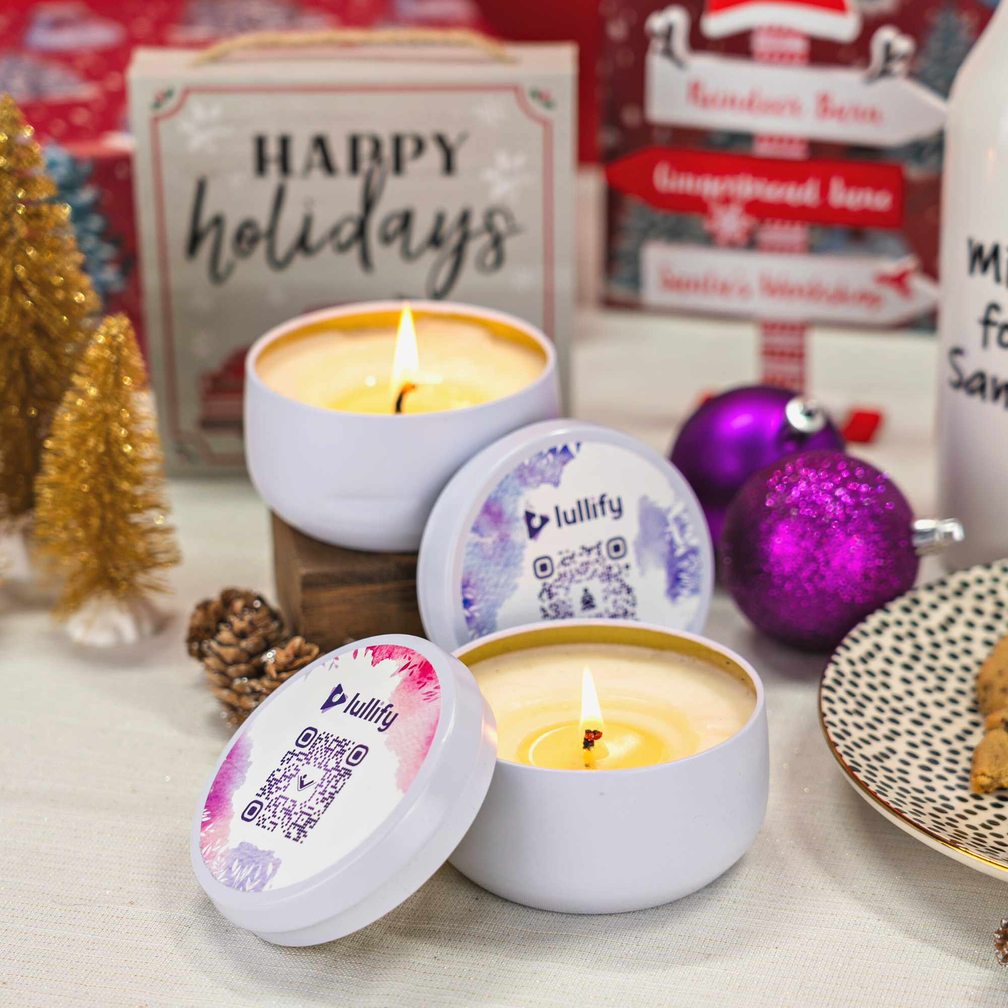 Lullify Natural Soy & Beeswax Candles | Calming Bundle | Scented for Healing & Wellness