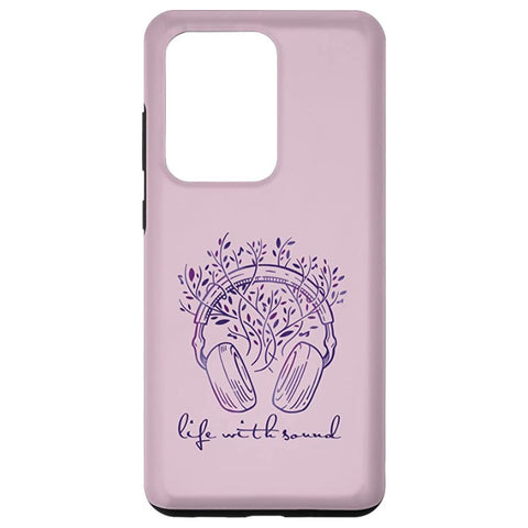 Samsung Galaxy Case - Life With Sound, Pink