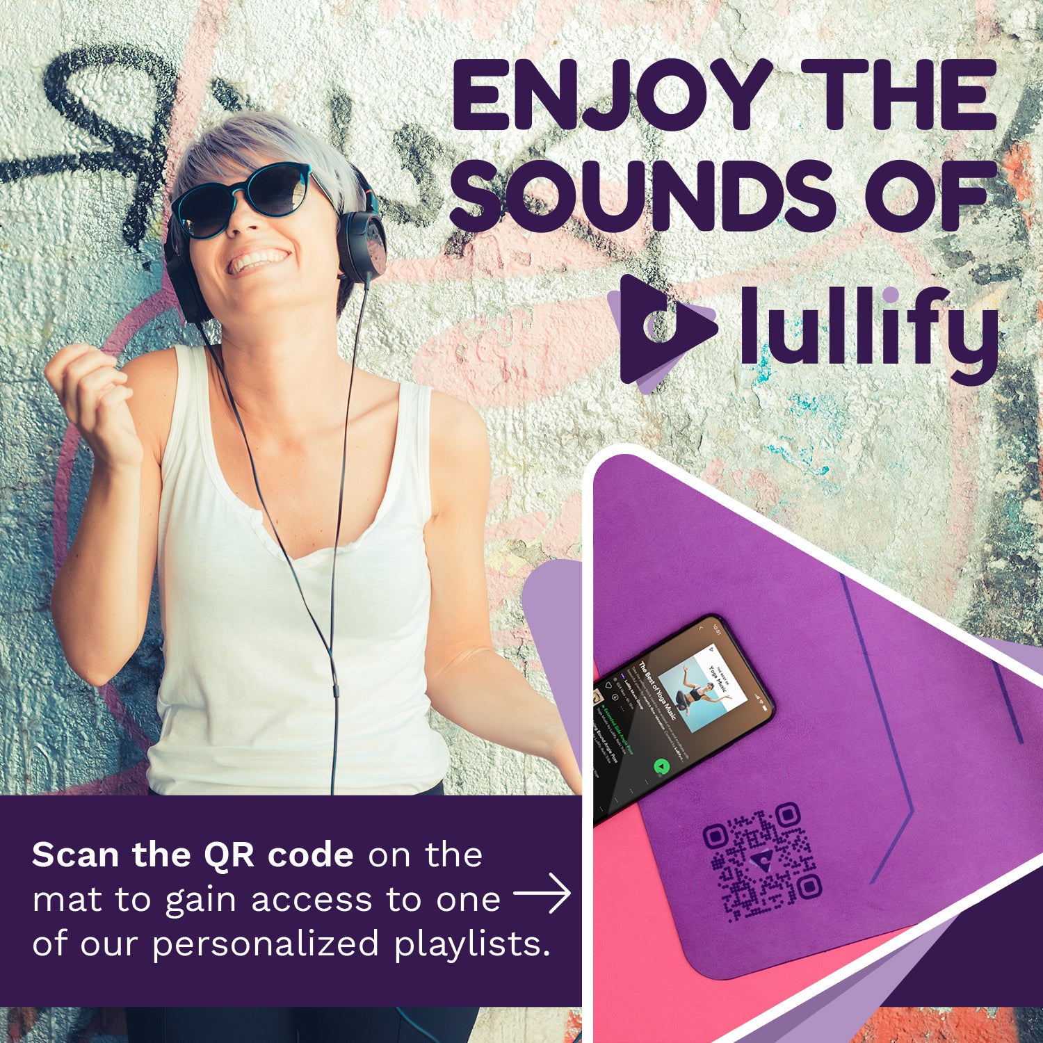 Lullify Travel Yoga Mat With Carrying Bag