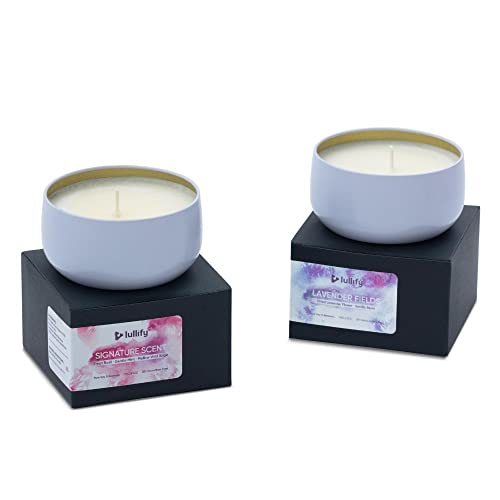 Lullify Natural Soy & Beeswax Candles | Calming Bundle | Scented for Healing & Wellness
