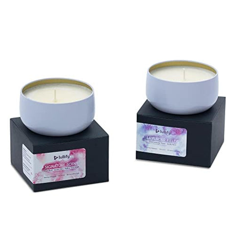 Lullify Natural Soy & Beeswax Candles | Calming Bundle | Scented for Healing & Wellness