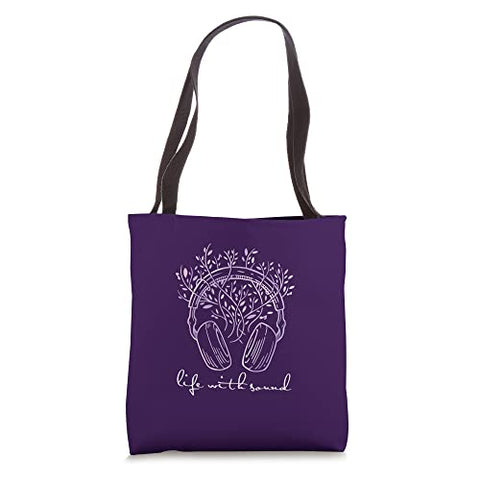 Tote Bag - Life With Sound, Purple
