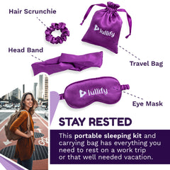 Lullify Silk Sleeping Mask and Travel Kit