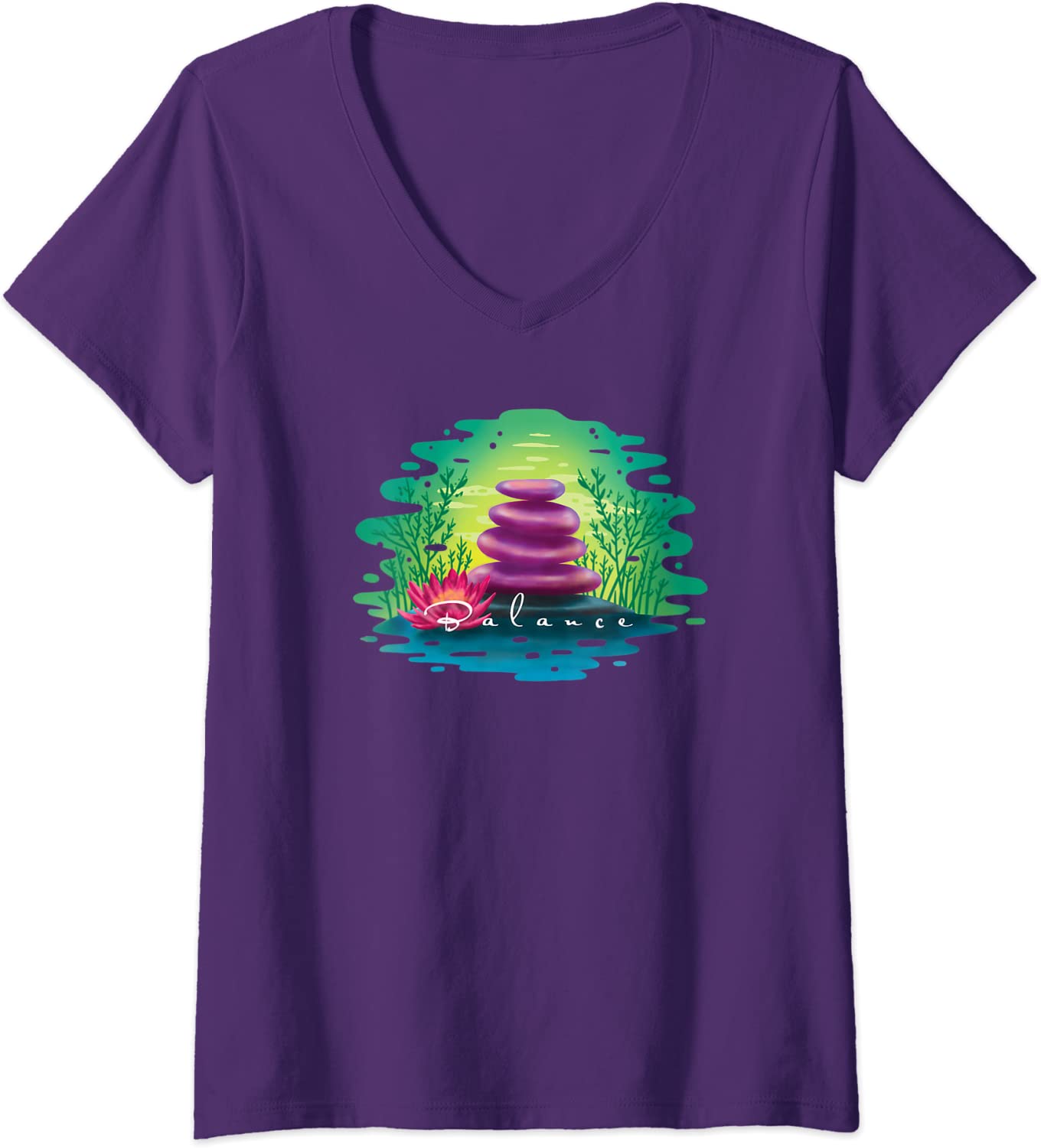 V-Neck T-Shirt - Balance