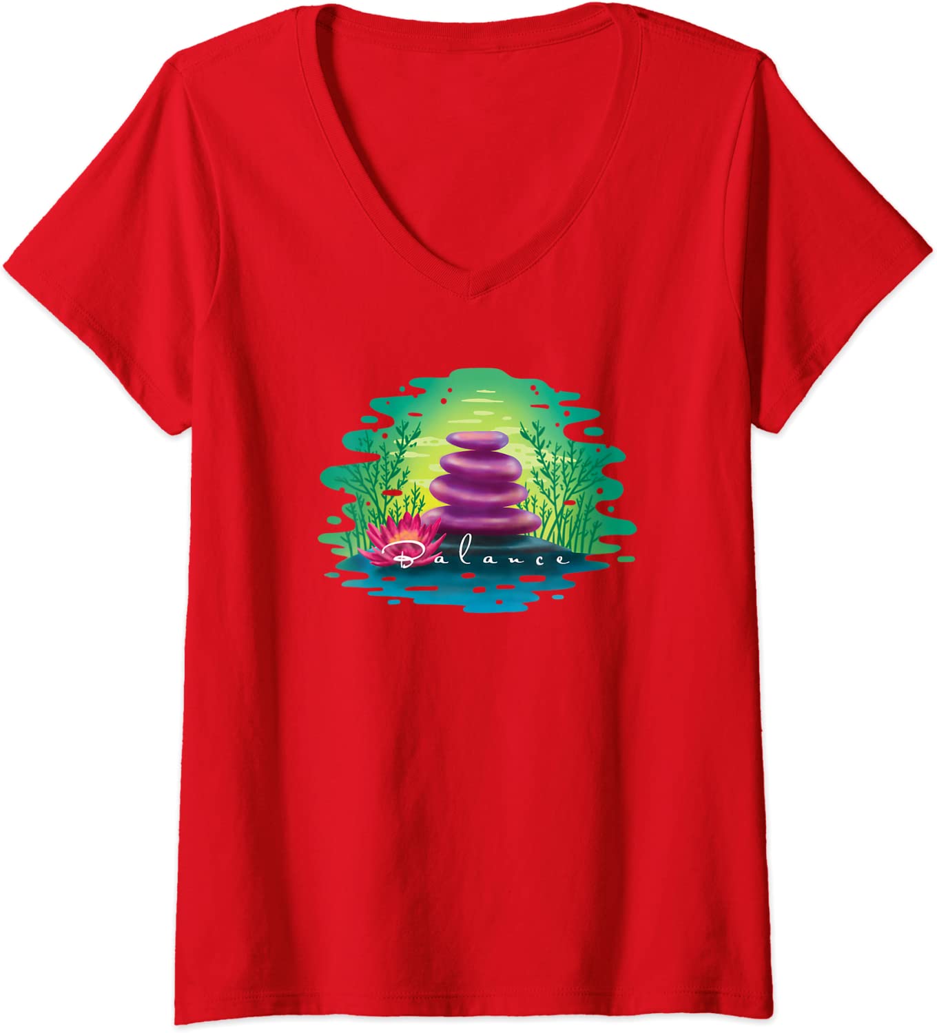 V-Neck T-Shirt - Balance