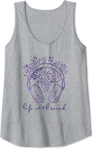 Women's Tank Top - Life With Sound, Dark