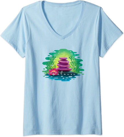 V-Neck T-Shirt - Balance