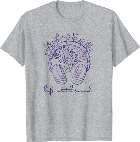 Men's T-Shirt - Life With Sound, Dark