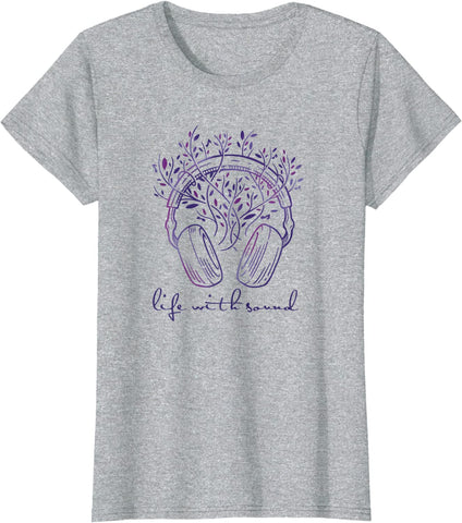Women's T-Shirt - Life With Sound, Dark