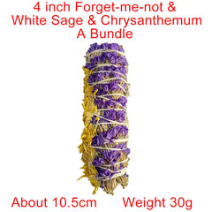 White Sage Incense Sticks Bundle And Candle