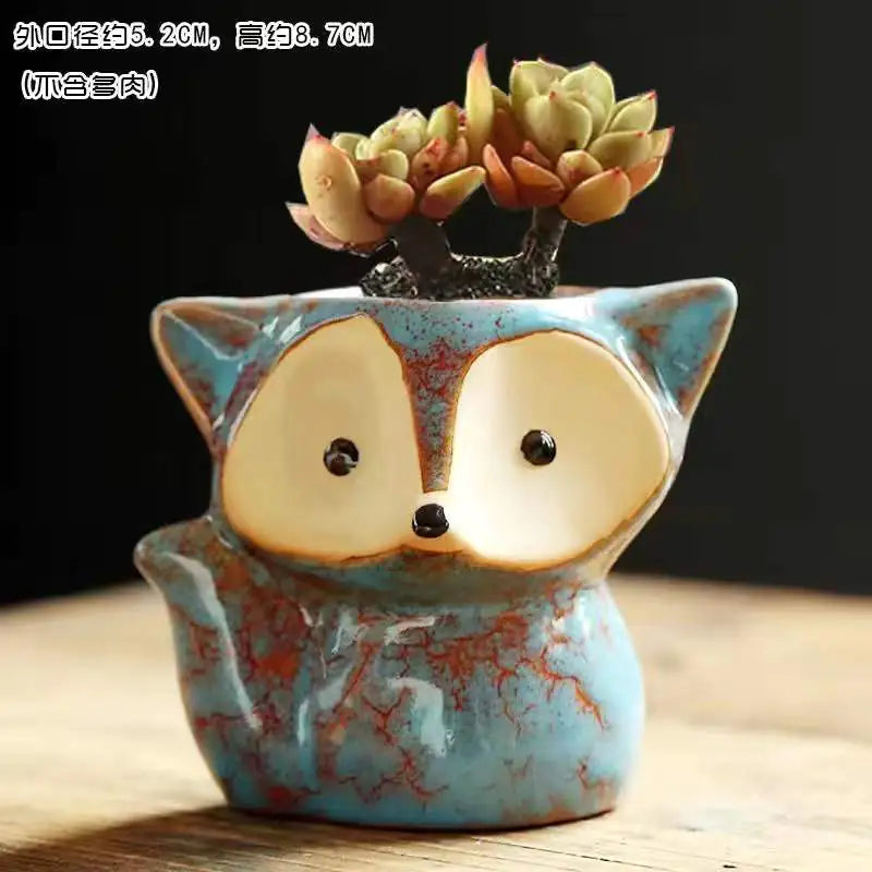 fox pot plant Lovely Fox Style Plant Pot – Lifestyle by Lullify