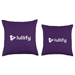 Throw Pillow - Lullify Logo, Purple
