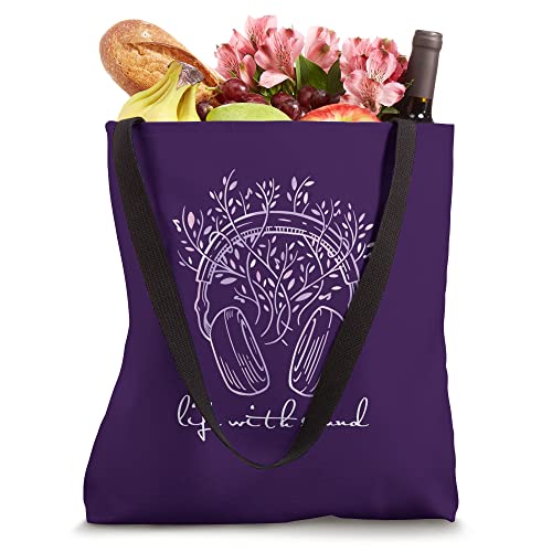 Tote Bag - Life With Sound, Purple