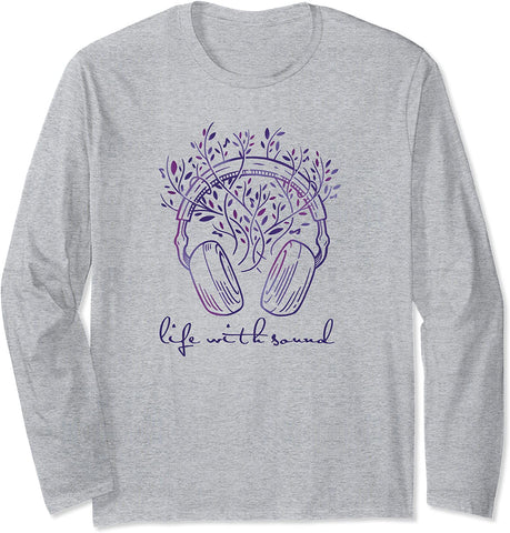 Long Sleeve T-Shirt - Life With Sound, Dark