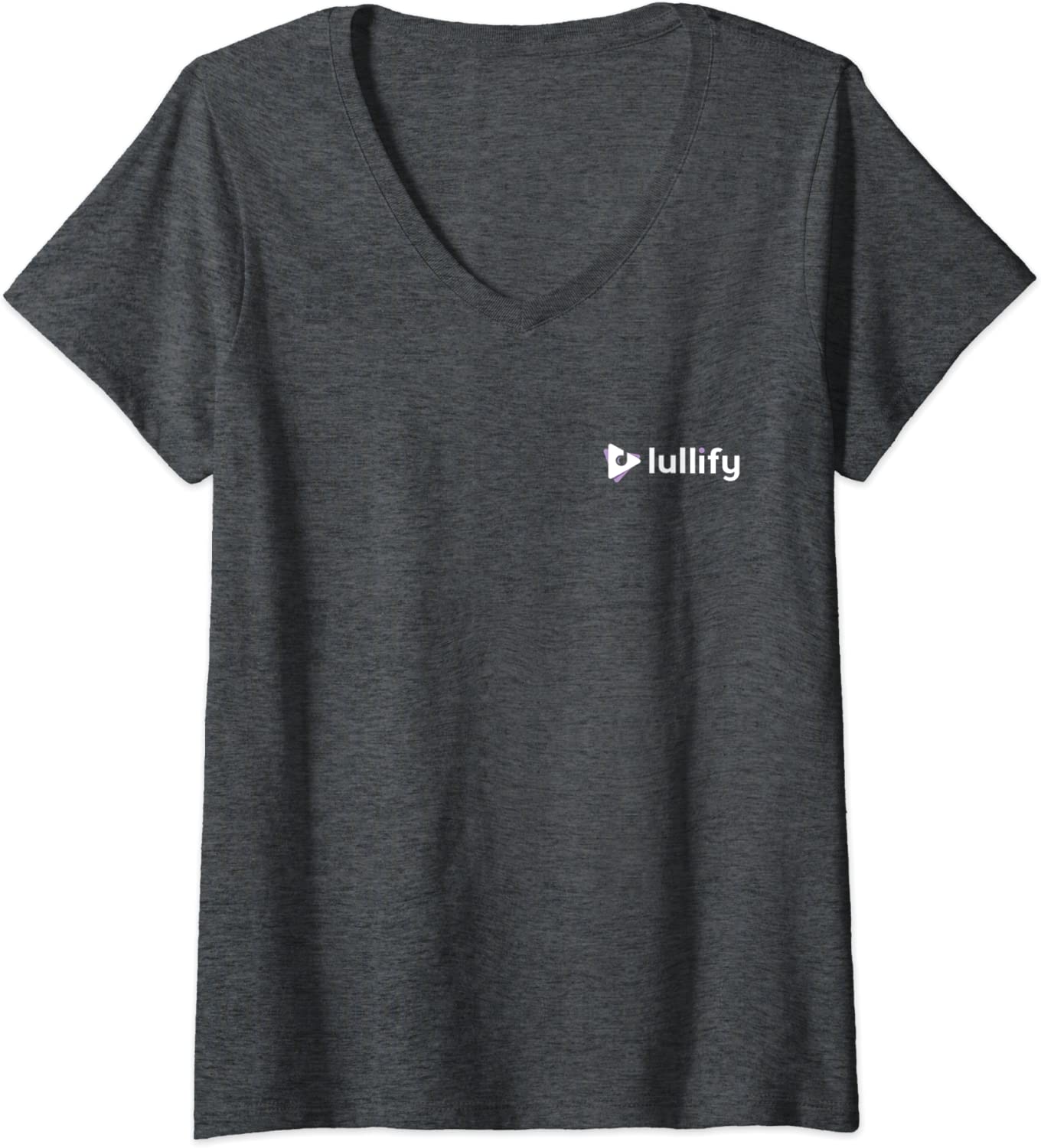 V-Neck T-Shirt - Lullify Logo, Light