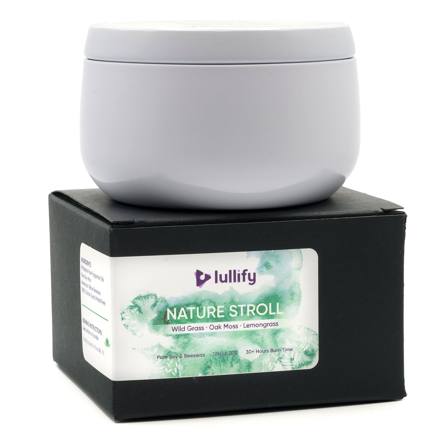 Lullify Natural Soy & Beeswax Candles | Nature Bundle | Scented for Healing & Wellness