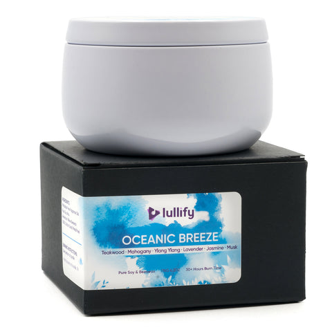 Lullify Natural Soy & Beeswax Candles | Oceanic Breeze