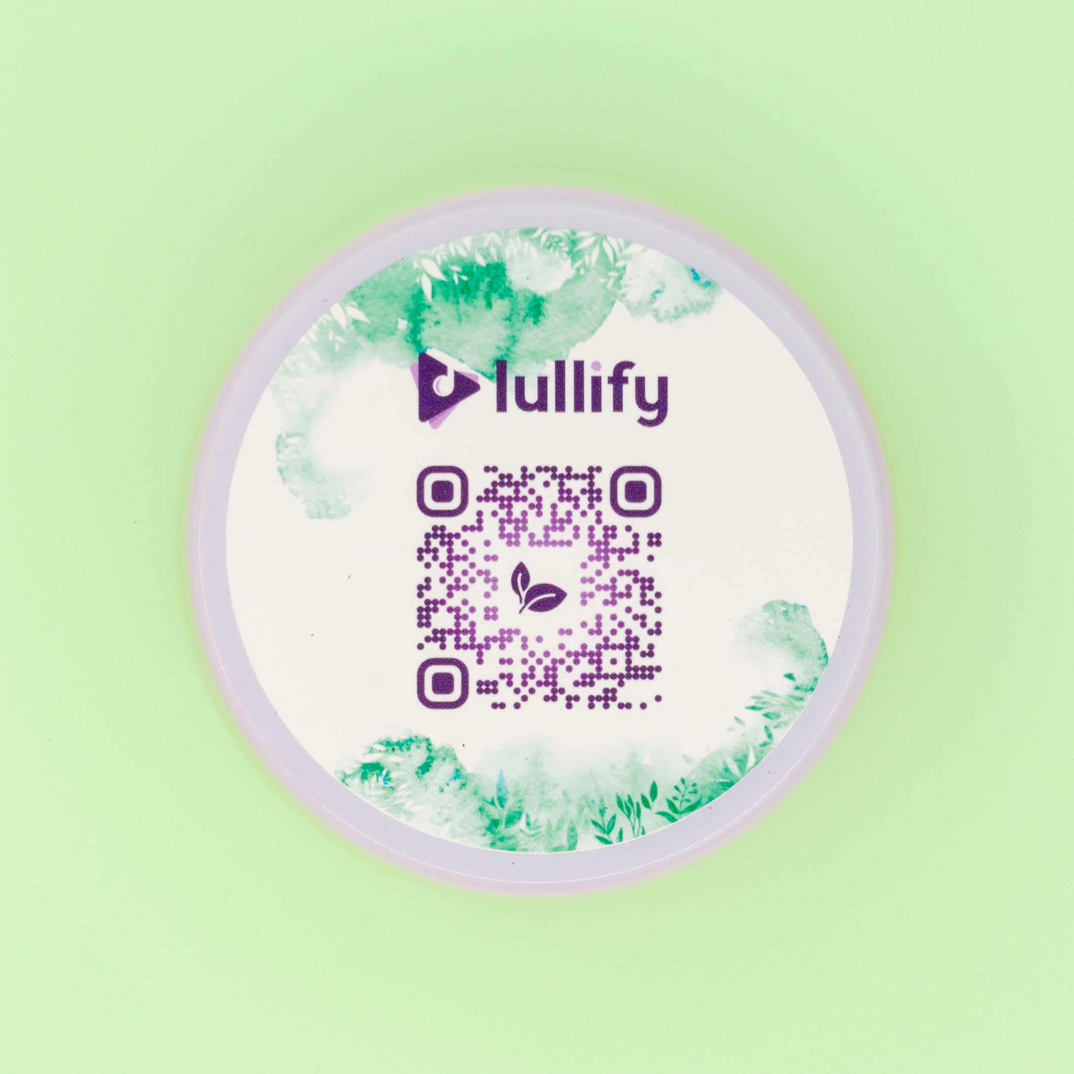 lullify nature scented candle lid
